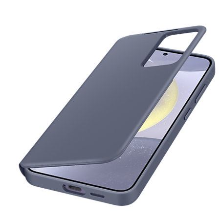 Samsung Galaxy S24 Wallet Case with Smart View - Violet (EF-ZS921CVEGWW) | Premium Protective Cover with Card Slots | Perfect for Work, Travel & Everyday Use