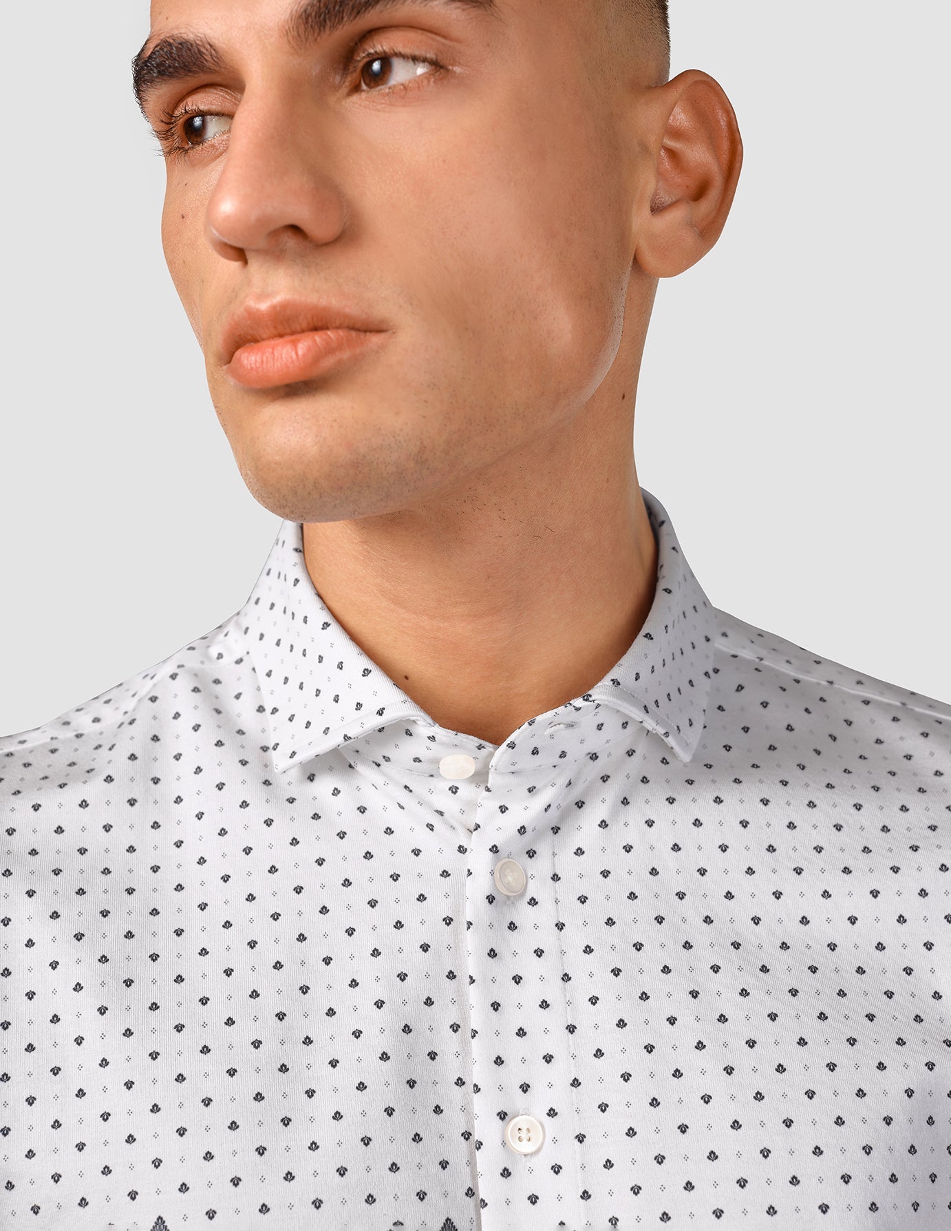 Floral Print Classic Slim Fit Shirt for Men - Perfect for Casual Wear, Office & Date Nights