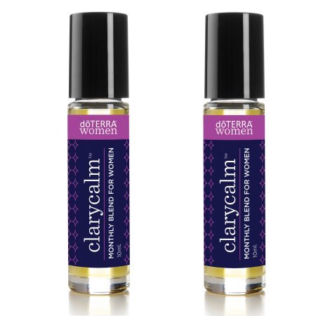 doTERRA Clary Calm Essential Oil Blend for Women - 10 mL (2 Pack) - Hormone Balance & Relaxation - Perfect for PMS, Menopause & Stress Relief
