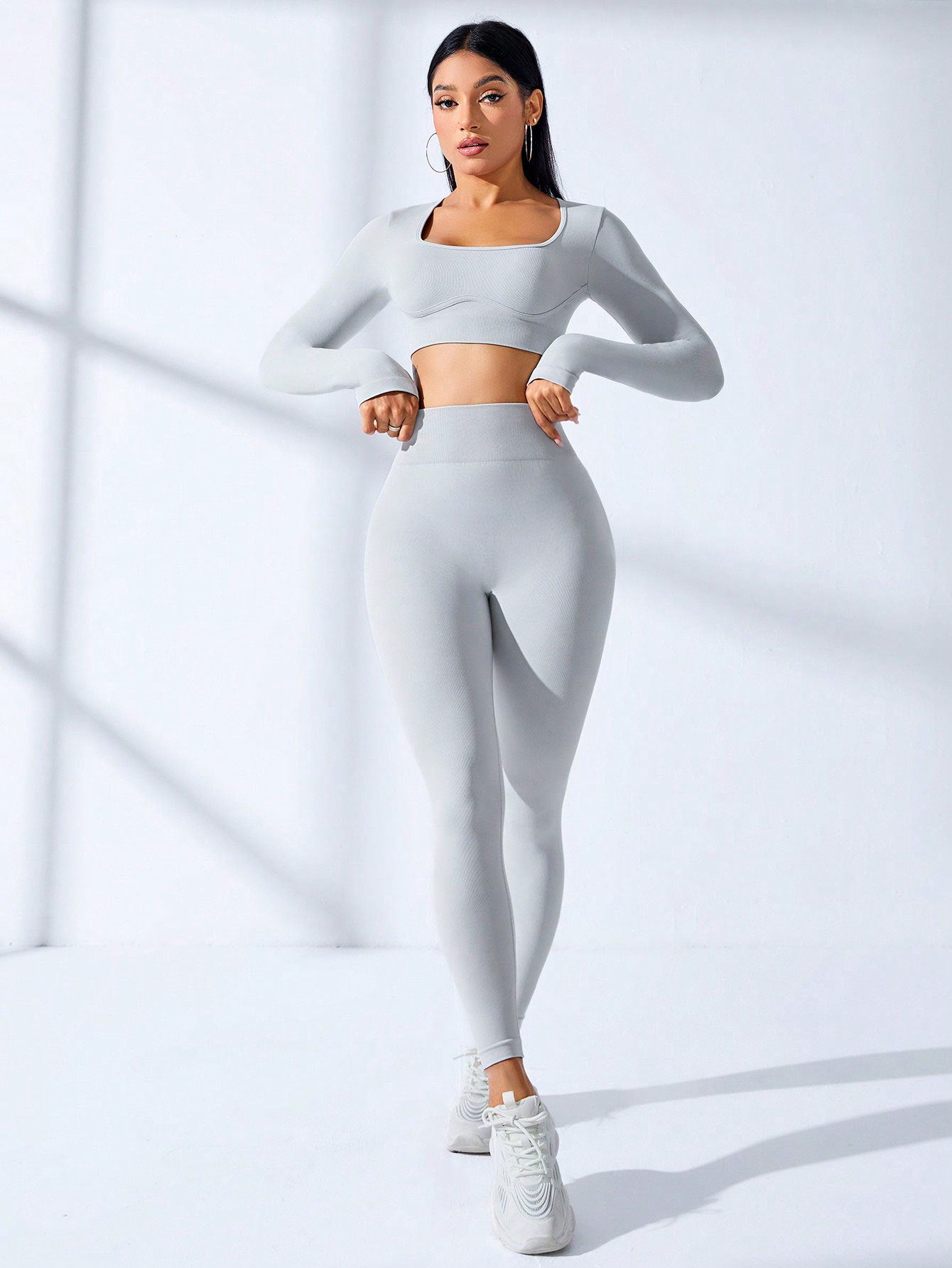 ZASUWA Women's High Waisted Scrunch Butt Seamless Tracksuit - Gym Workout, Yoga, Running & Lounge Wear