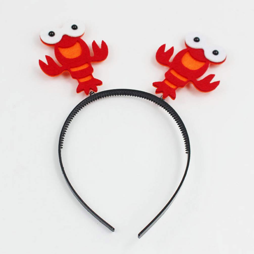 4-Pack Kids Halloween Headbands - Adorable Crayfish & Lobster Hair Hoops for Girls - Fun Hair Accessories for Costume Parties & Dress-Up Play