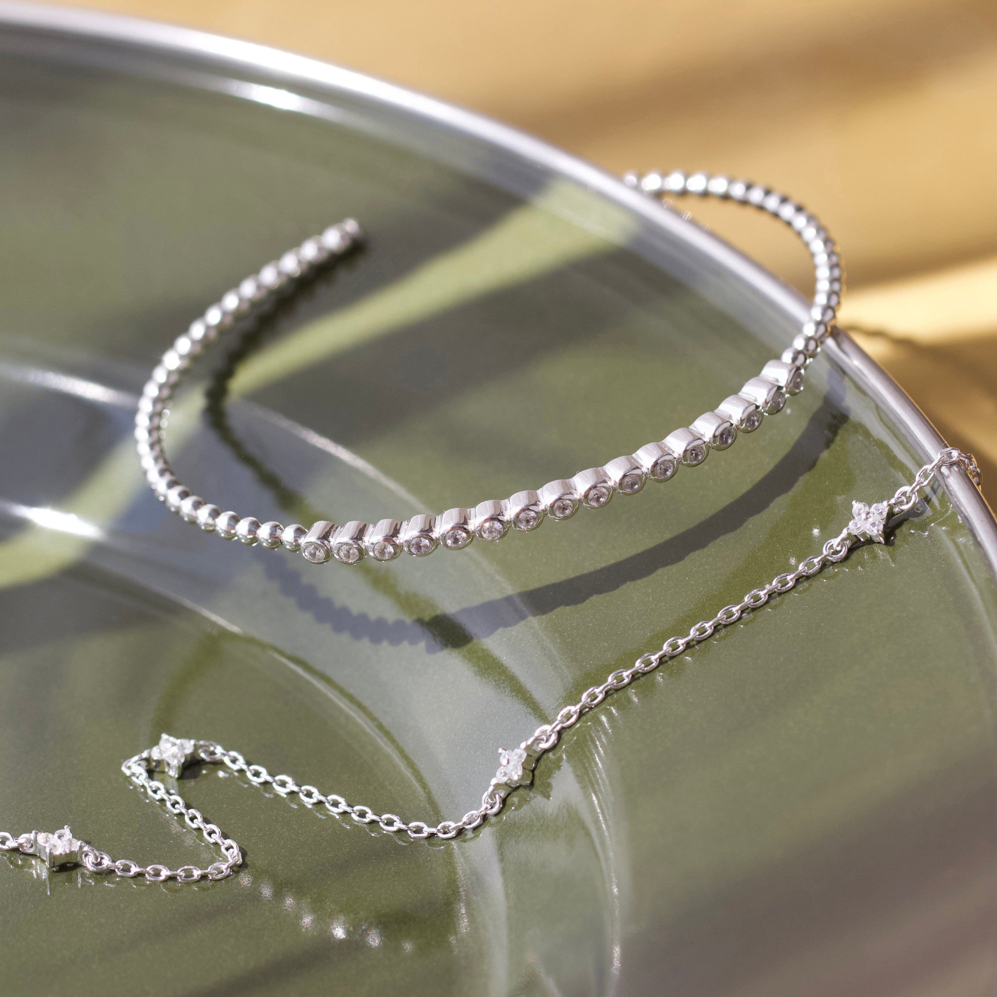 Margaux Bobble Bangle - Stylish Beaded Bracelet for Women | Trendy Stackable Jewelry for Everyday Wear & Special Occasions