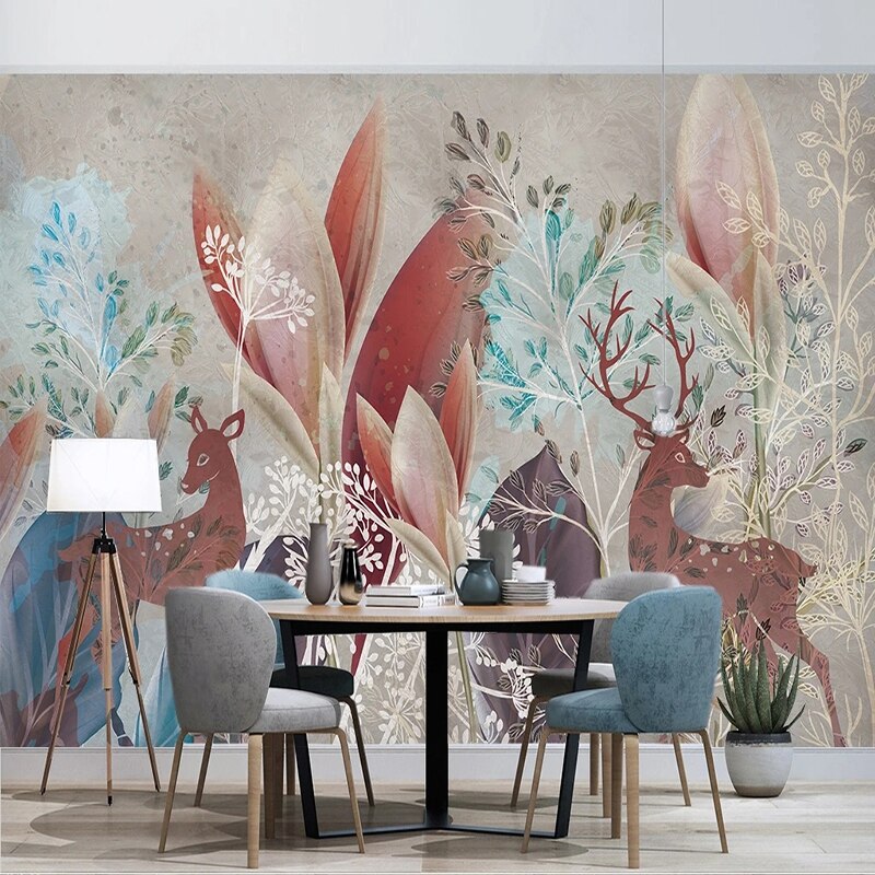 Premium Woodland Wallpaper Mural - Nature-Inspired Forest Design for Bedroom & Living Room | Create a Peaceful & Serene Atmosphere | Perfect for Home Decor, Nursery, and Office Spaces