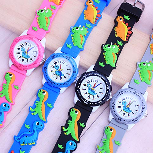 ELEOPTION Kids Watch for Girls Boys - Analog Digital Waterproof Toddler Watch with 3D Cute Cartoon Design, Soft Silicone Strap - Perfect Birthday Gift for School, Playtime & Outdoor Activities