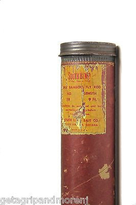 Vintage MINT South Bend 59 9' 4-Piece Split Bamboo Fly Fishing Rod - Unused Classic 1945-1950 Model | Perfect for Trout & Salmon Fishing in Rivers & Streams