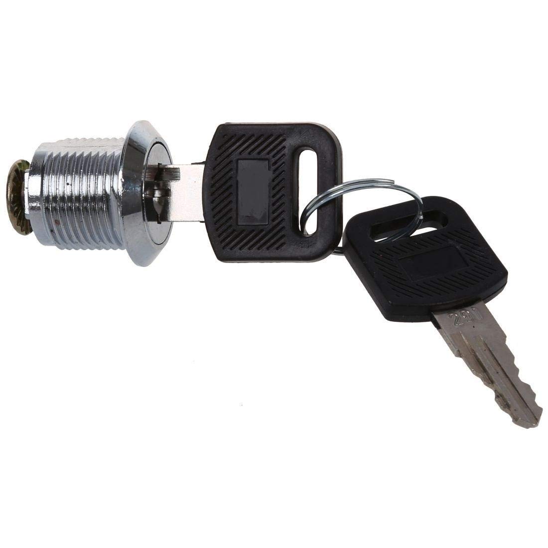 19mm Threaded Cylinder Cam Lock with Key - Secure Tool Boxes, Cabinets & Storage Cases | Ideal for Workshop, Garage & Industrial Use