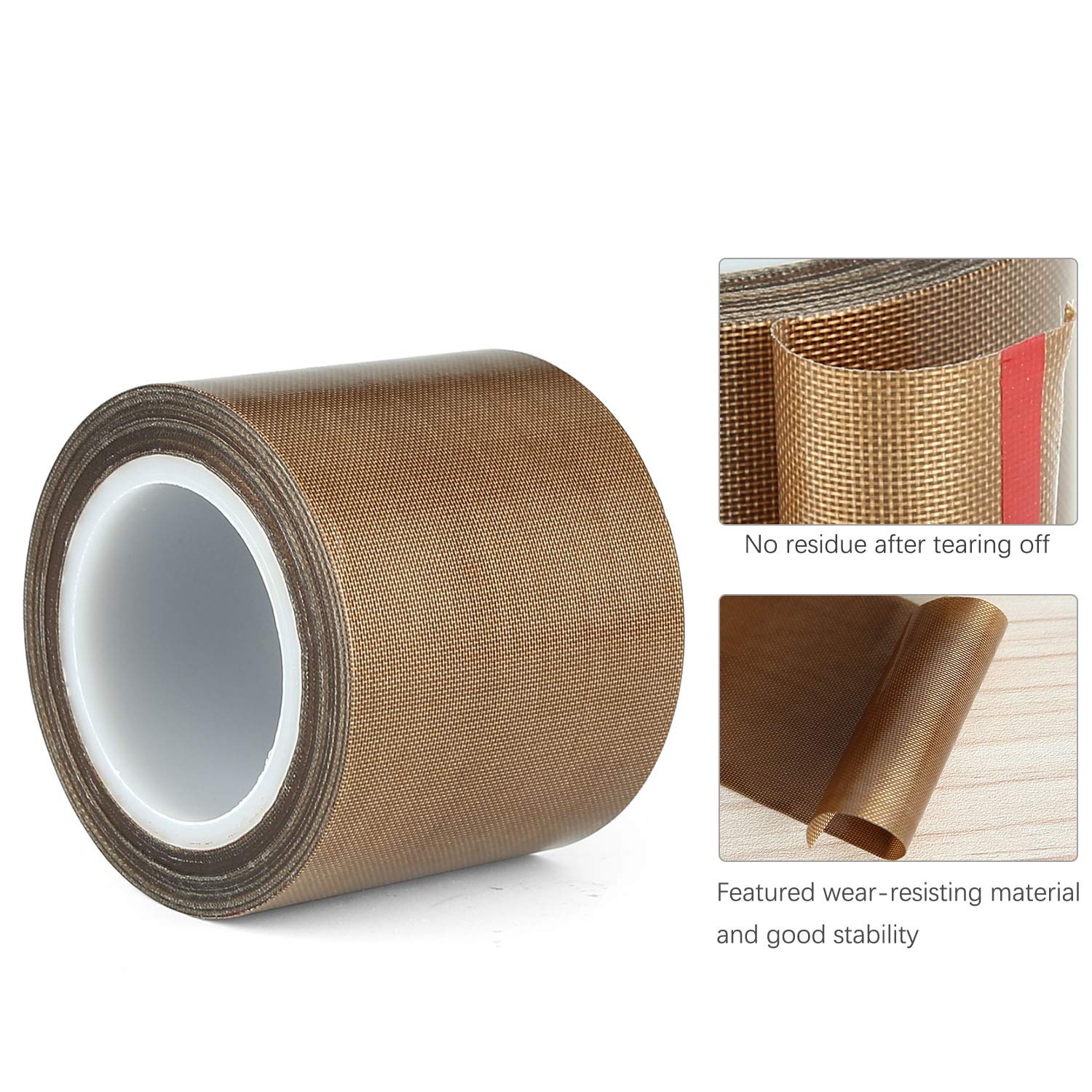 Premium PTFE Teflon Tape for Vacuum Sealer Machines - 1/2-inch x 33 Feet - Compatible with FoodSaver, Seal-A-Meal, Weston & More - Ideal for Food Preservation, Sous Vide & Long-Term Storage