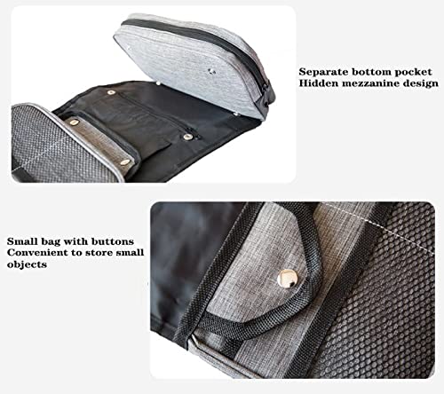 Waterproof Hanging Travel Toiletry Bag for Men & Women - Large Cosmetic Makeup Organizer with Multiple Pockets (23