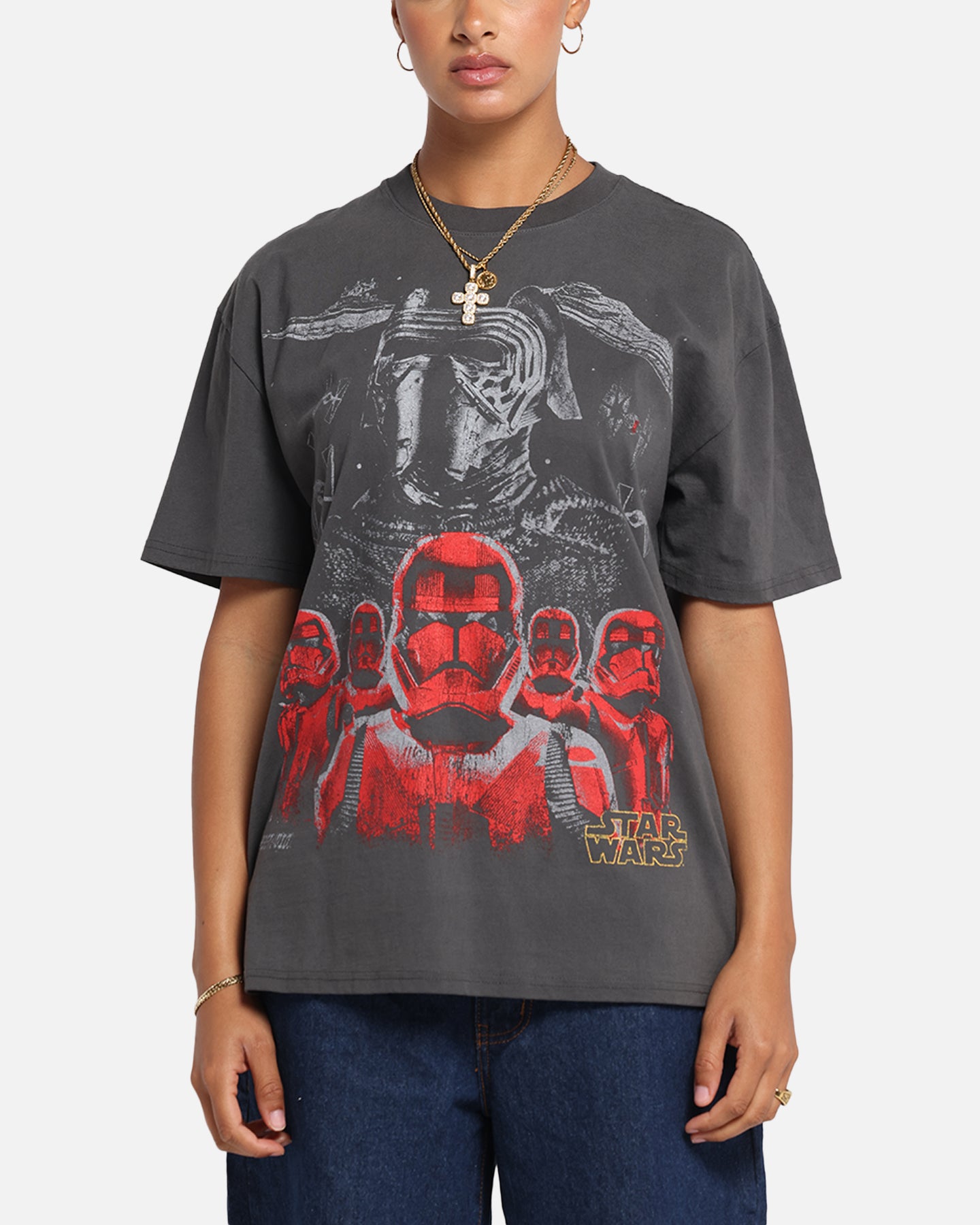 73 Studio Star Wars Order 66 Vintage T-Shirt - Black Wash Distressed Style | Officially Licensed Graphic Tee for Men & Women | Perfect for Cosplay, Conventions & Star Wars Fans