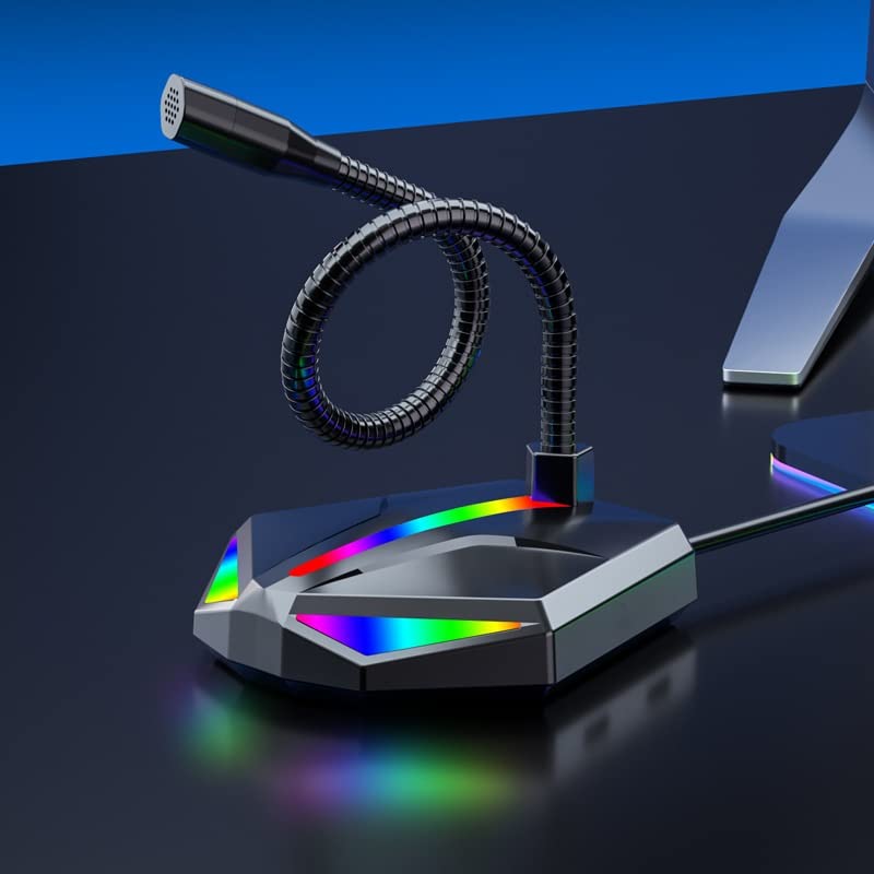 3.5mm Gooseneck Computer Microphone for PC & Laptop - Ideal for Online Meetings, Gaming & Podcasting