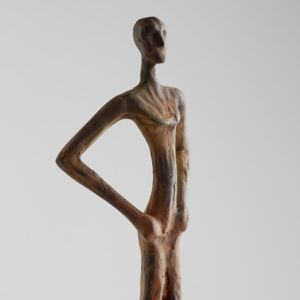 Cyan Design 11674 Maasai Gatherer Human Figure Sculpture - Rustic Finish African Tribal Decor for Home, Office & Garden Decorations