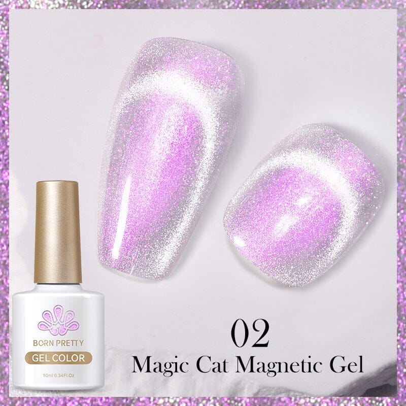 Magic Cat Magnetic Gel - 10ml Nail Polish for Creative Nail Art - Perfect for DIY Manicures & Salon Use