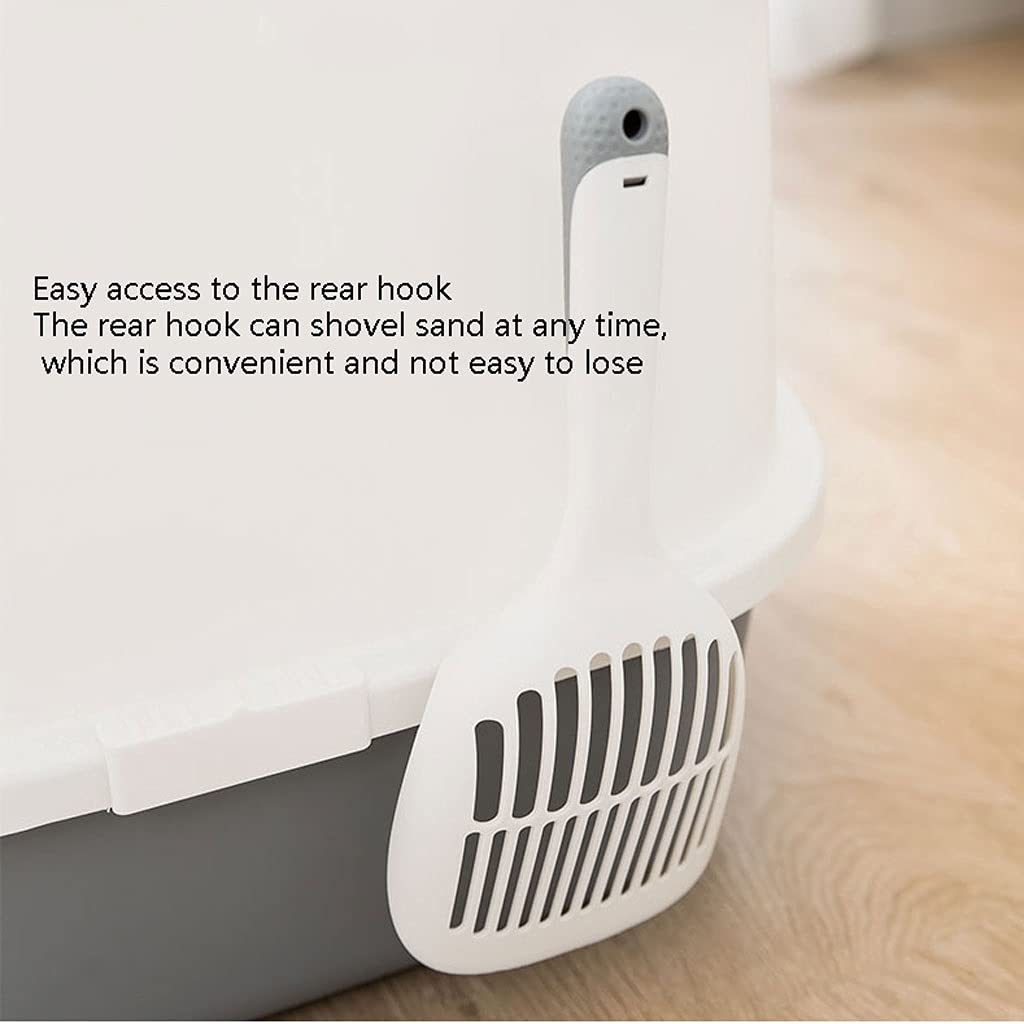 Enclosed Cat Litter Box - Large Top Entry Odor Control Litter Box with Splash Guard, Detachable Design for Easy Cleaning - Perfect for Multi-Cat Homes & Small Apartments (Color: Gray)