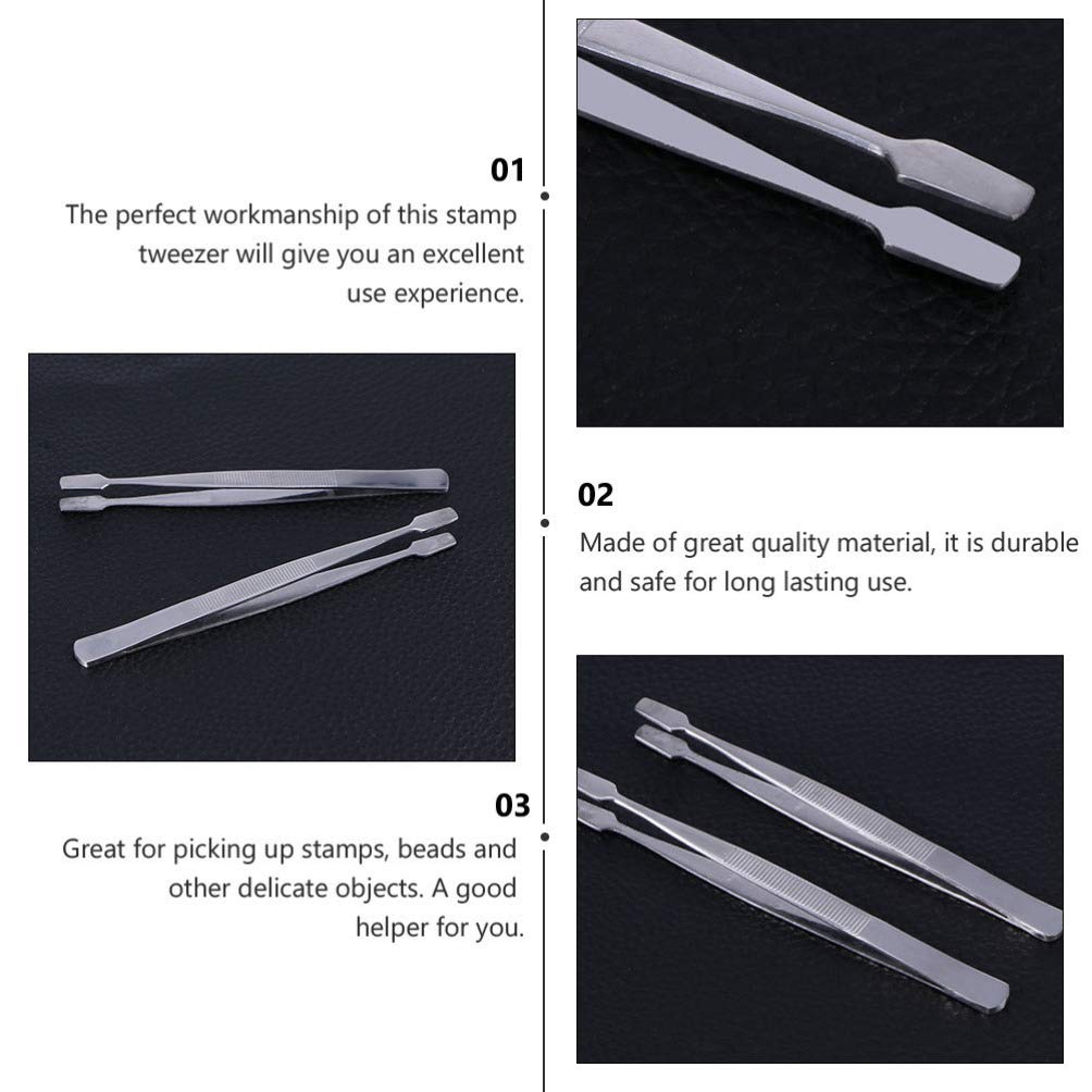 3pcs Stainless Steel Eyelash Stamp Set - Philately Collector Tools for Stamp Enthusiasts | Perfect for Scrapbooking, Card Making & DIY Crafts