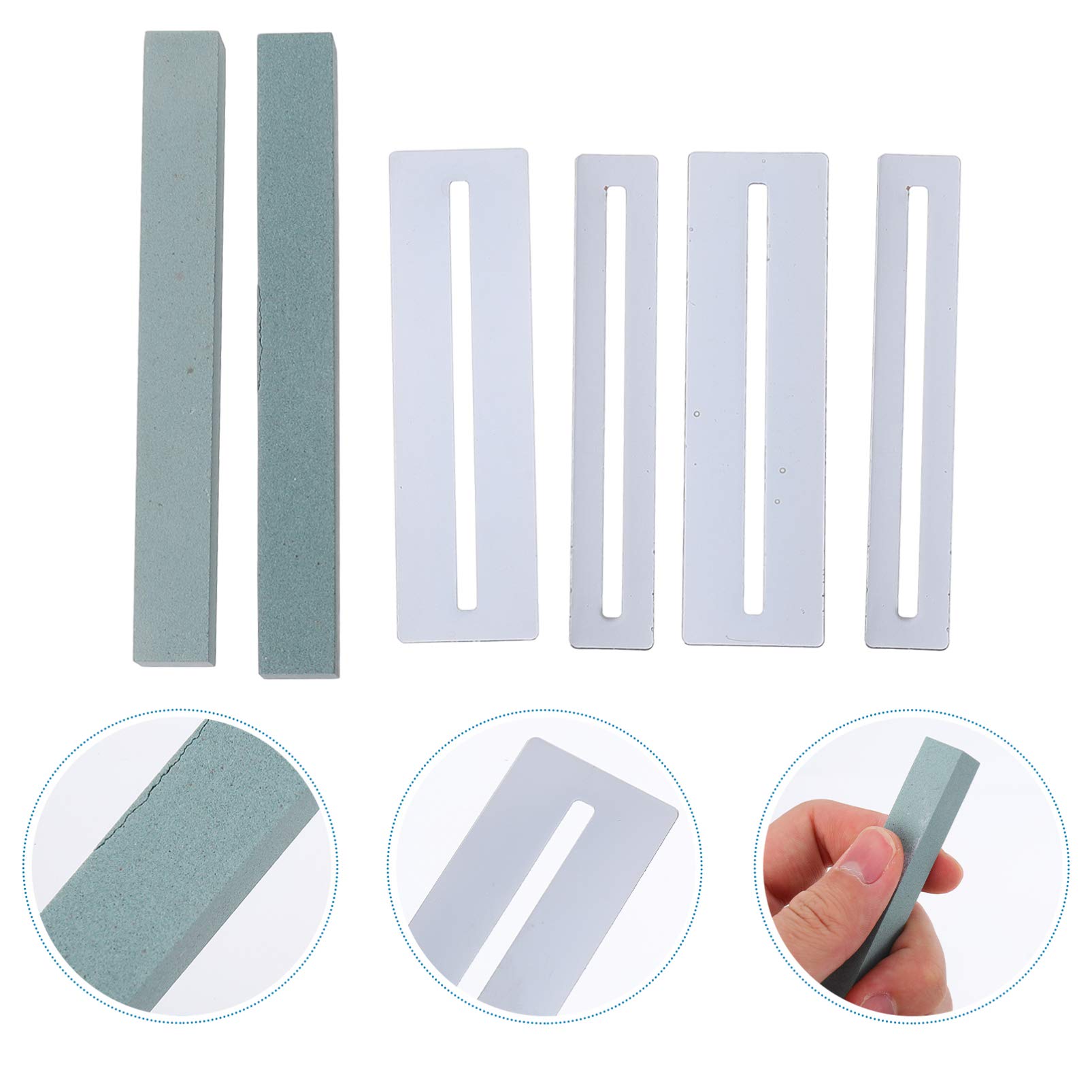 2-Pack Guitar Grinding Stone & Polishing Kit - Professional Guitar Fret File, Fingerboard Polishing Stone & Cleaning Supplies - Essential Guitar Repair Tools for Maintenance & DIY Projects - Perfect for Home Studios, Music Classes & Instrument Care