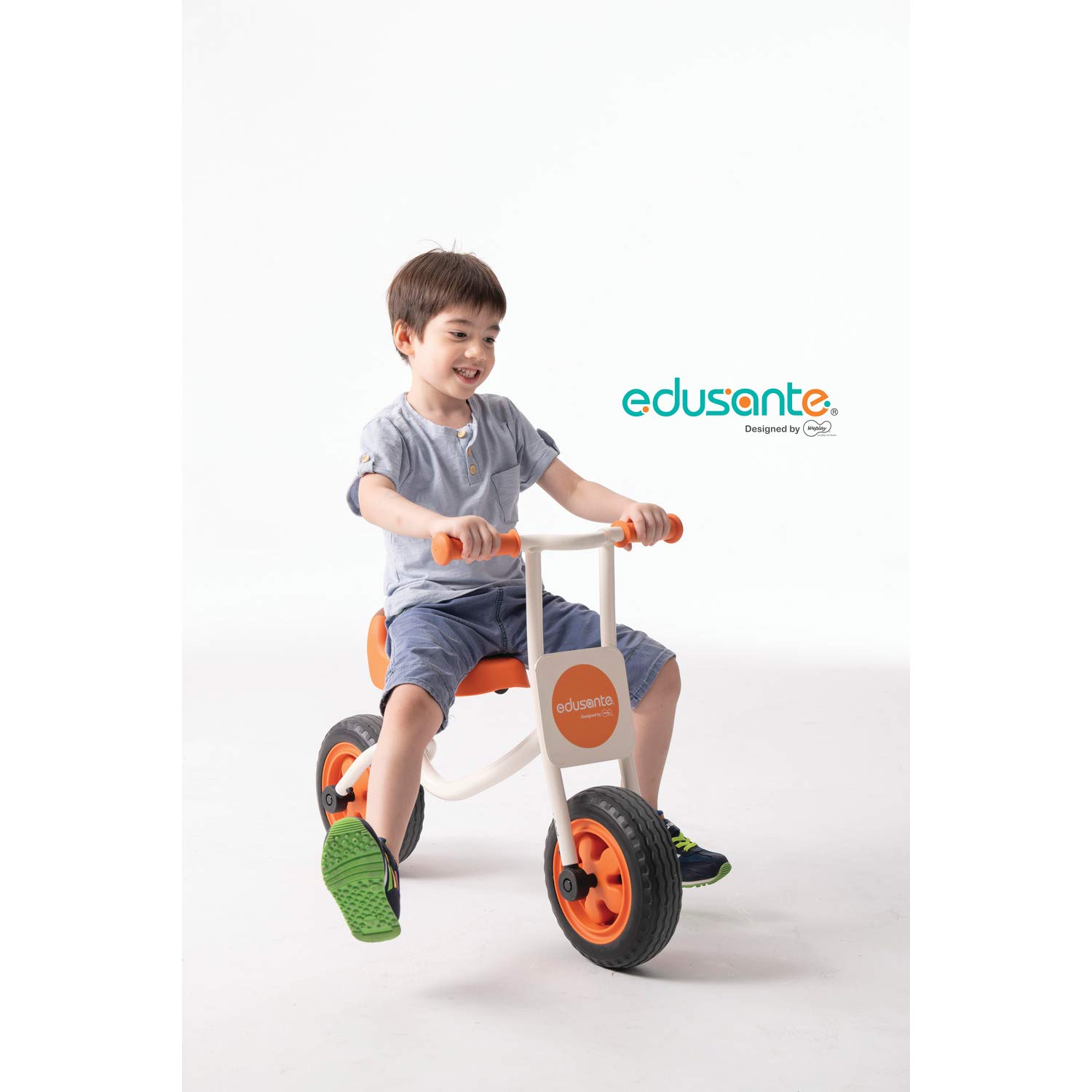 Weplay EDUSANTE ES Walking Bike - Balance Training Bike for Kids Ages 2-5 | Wooden Toddler Push Bike for Early Learning & Motor Skills Development | Perfect for Indoor Playrooms, Backyards & Preschool Activities