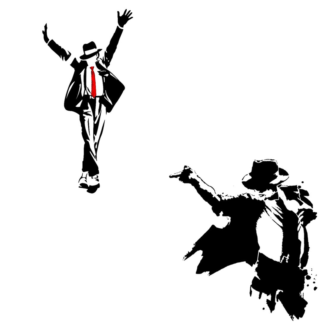 Michael Jackson Dance Combo Temporary Tattoos for Men & Women - Waterproof Fake Body Art for Halloween, Cosplay & Music Festivals