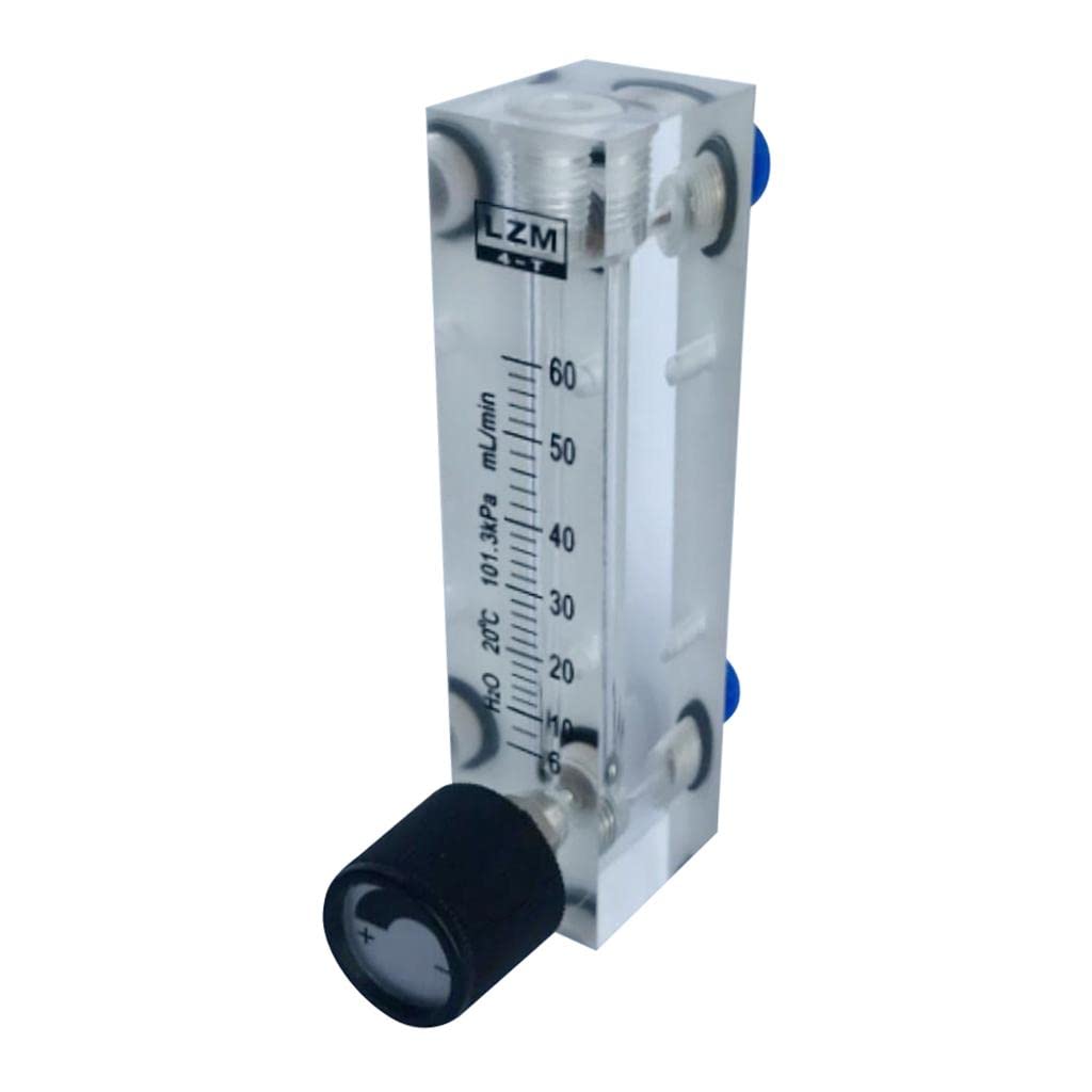 CALANDIS® High-Definition Oxygen Flow Meter with Panel Mount - Accurate 6-60mL/min Medical Air Flow Regulator for Home Oxygen Therapy & Hospital Use
