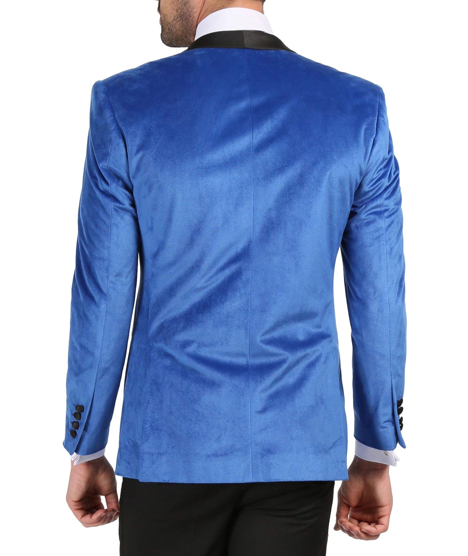 Men’s Velvet Blazer - Single Button Wedding Tuxedo Jacket with Shawl Satin Lapel for Formal Events, Evening Wear & Groom Attire | Perfect for Weddings, Galas & Black Tie Dinners