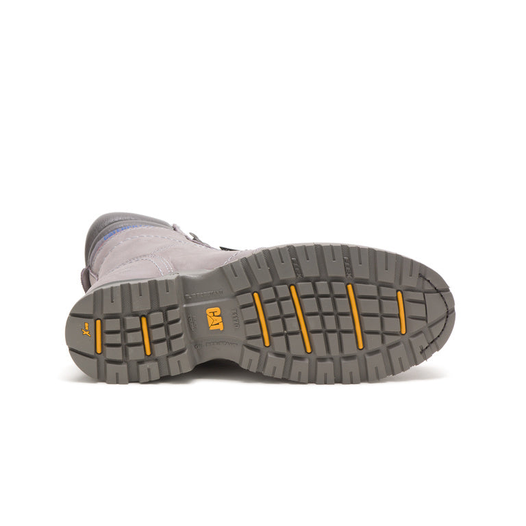 Echo Women's Steel Toe Waterproof Work Boots - Frost Grey | Slip Resistant Safety Shoes for Construction, Warehouse & Outdoor Work