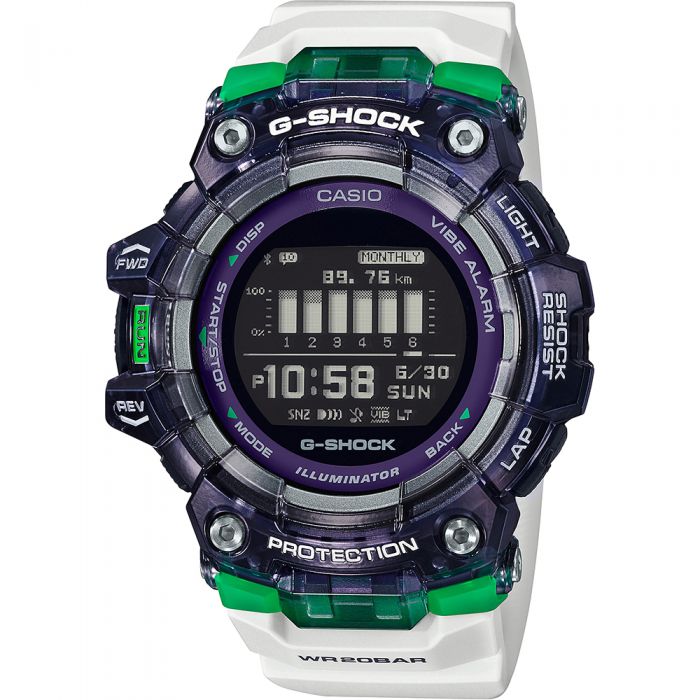 G Shock G Squad GBD100SM 1A7 Bluetooth Smartwatch - Rugged Digital Sport Watch with Step Tracker, Heart Rate Monitor & Smartphone Notifications - Perfect for Outdoor Adventures, Fitness Training & Daily Wear