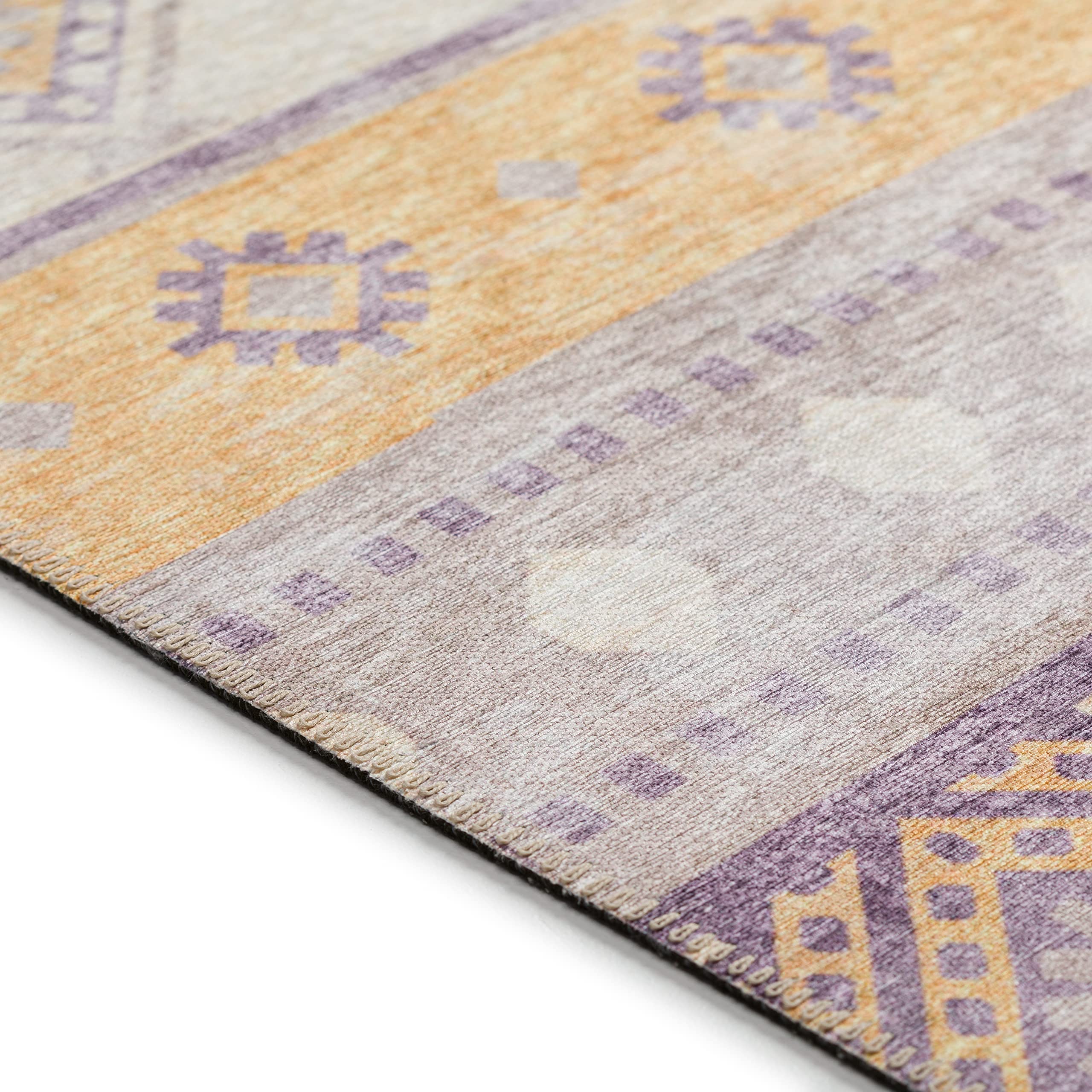 Addison Rugs Yuma AYU42 Purple 8' x 8' Square Area Rug - Soft & Durable for Living Room, Bedroom, or Office Decor