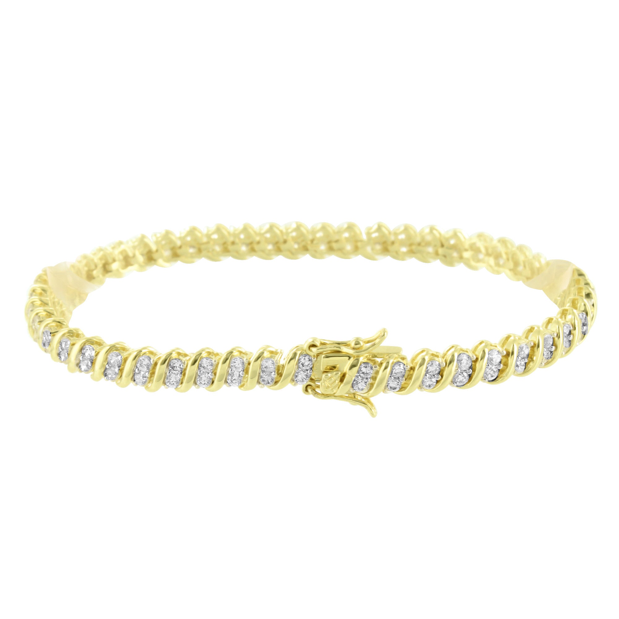 14K Yellow Gold Lab Diamond Bracelet for Women - Elegant & Durable Jewelry for Weddings, Anniversaries & Special Occasions