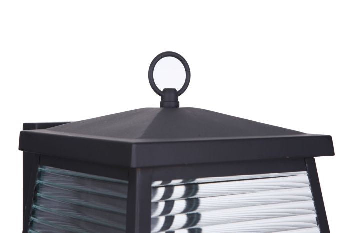 Armstrong Three Light Outdoor Wall Mount in Midnight Black - Durable Exterior Sconce for Porch, Patio, and Garden Lighting