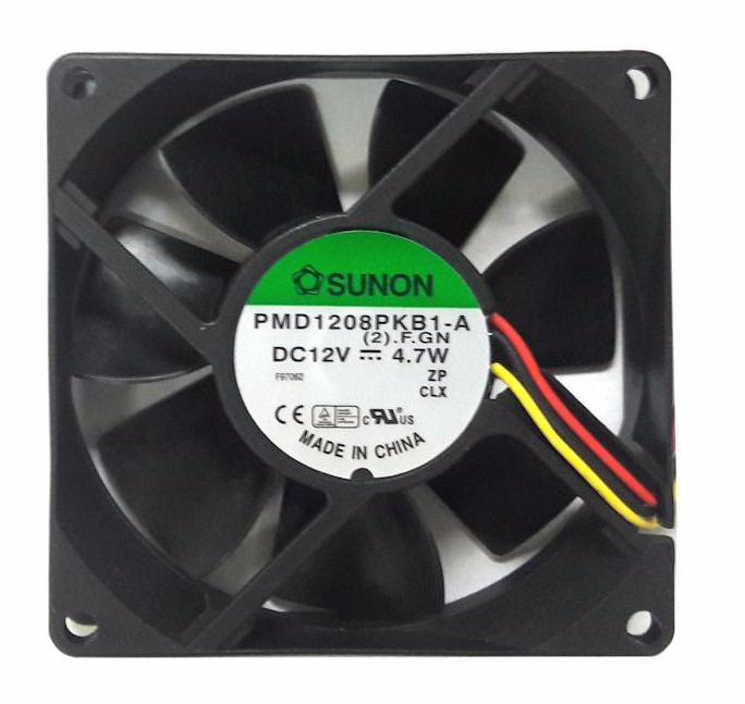 Sunon 80x80x20mm 12V High Speed Cooling Fan - PMD1208PKB1 - Perfect for PC Cooling, Electronics Enclosures & Server Racks