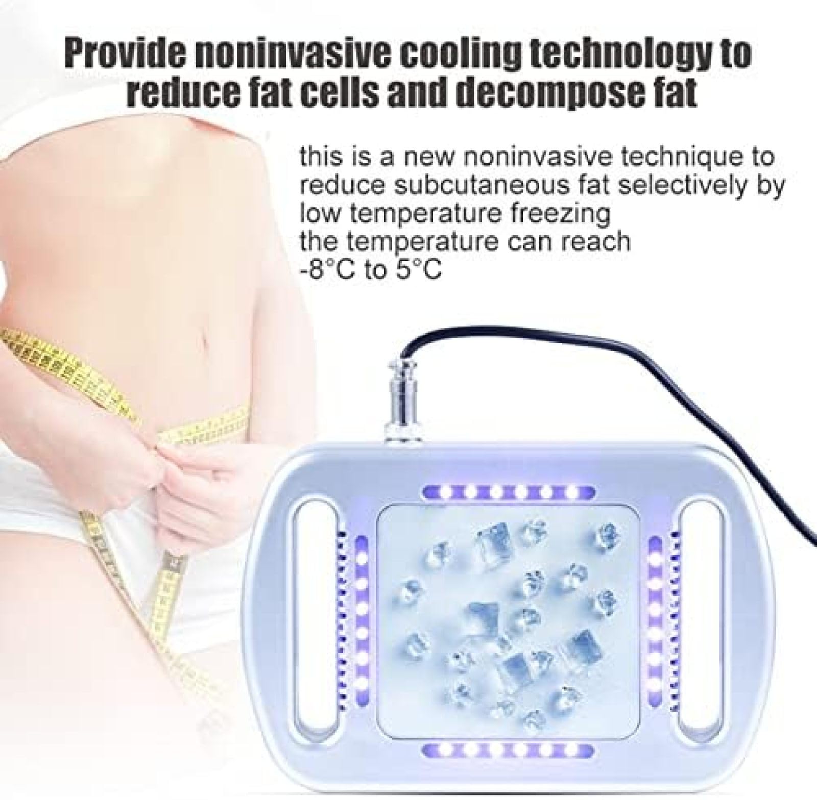 Professional Cryolipolysis Fat Freezing Machine for Belly Fat Loss - Slimming Belt for Women - Weight Loss & Body Contouring Therapy for Arms, Waist & Thighs - Perfect for Home Spa & Beauty Treatments