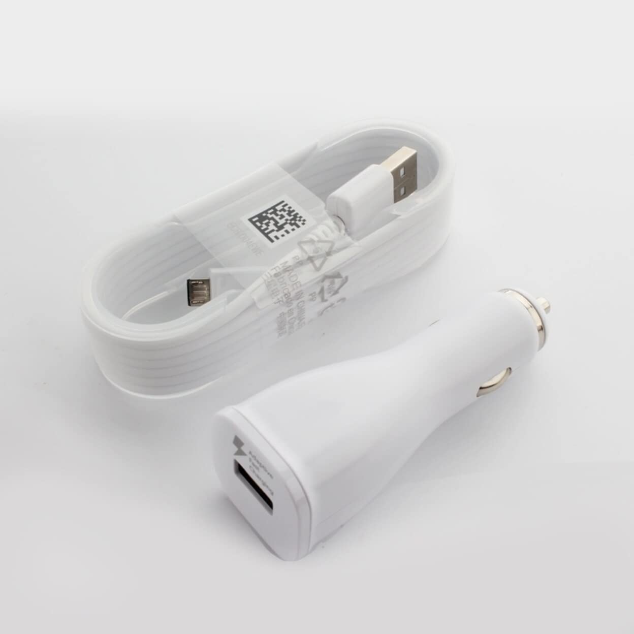 15W Fast Car Charger for Alcatel OneTouch Idol 3 - Quick Charge 2.0 with MicroUSB Cable - Perfect for Road Trips