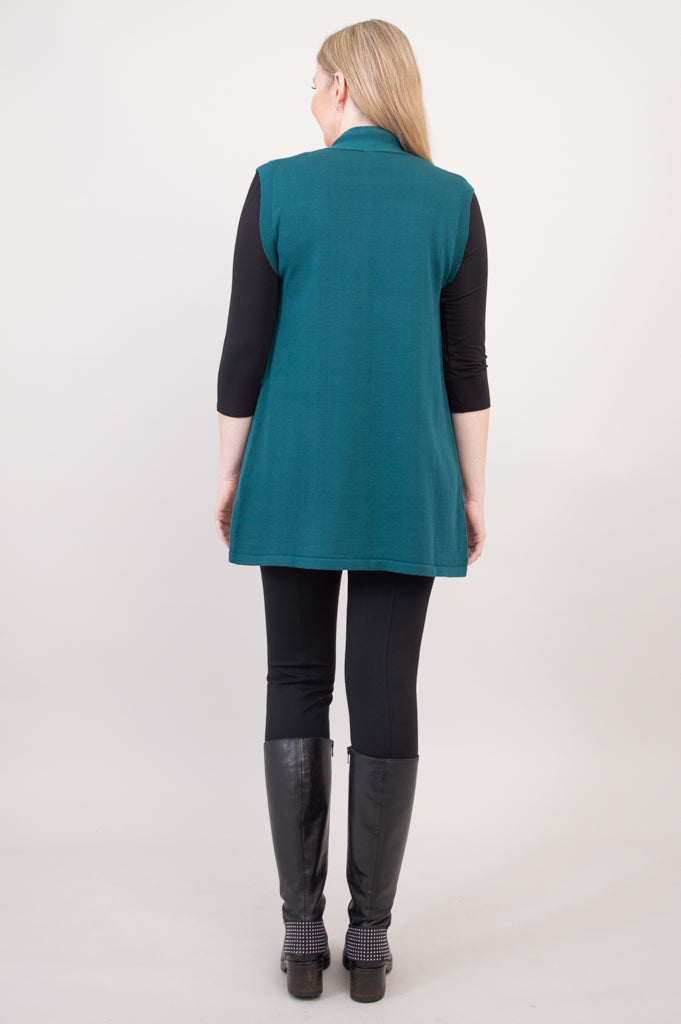 Stylish Jude Cardigan in Teal - Soft Cotton Knit Sweater for Women | Perfect for Casual Outfits, Office Wear & Cozy Evenings