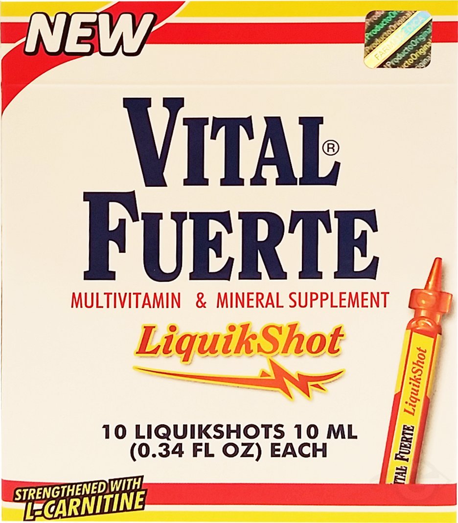 Liquid Shot Multivitamin Dietary Supplement - 10 Units (Pack of 6) | Energy Boost & Immune Support for Active Lifestyles