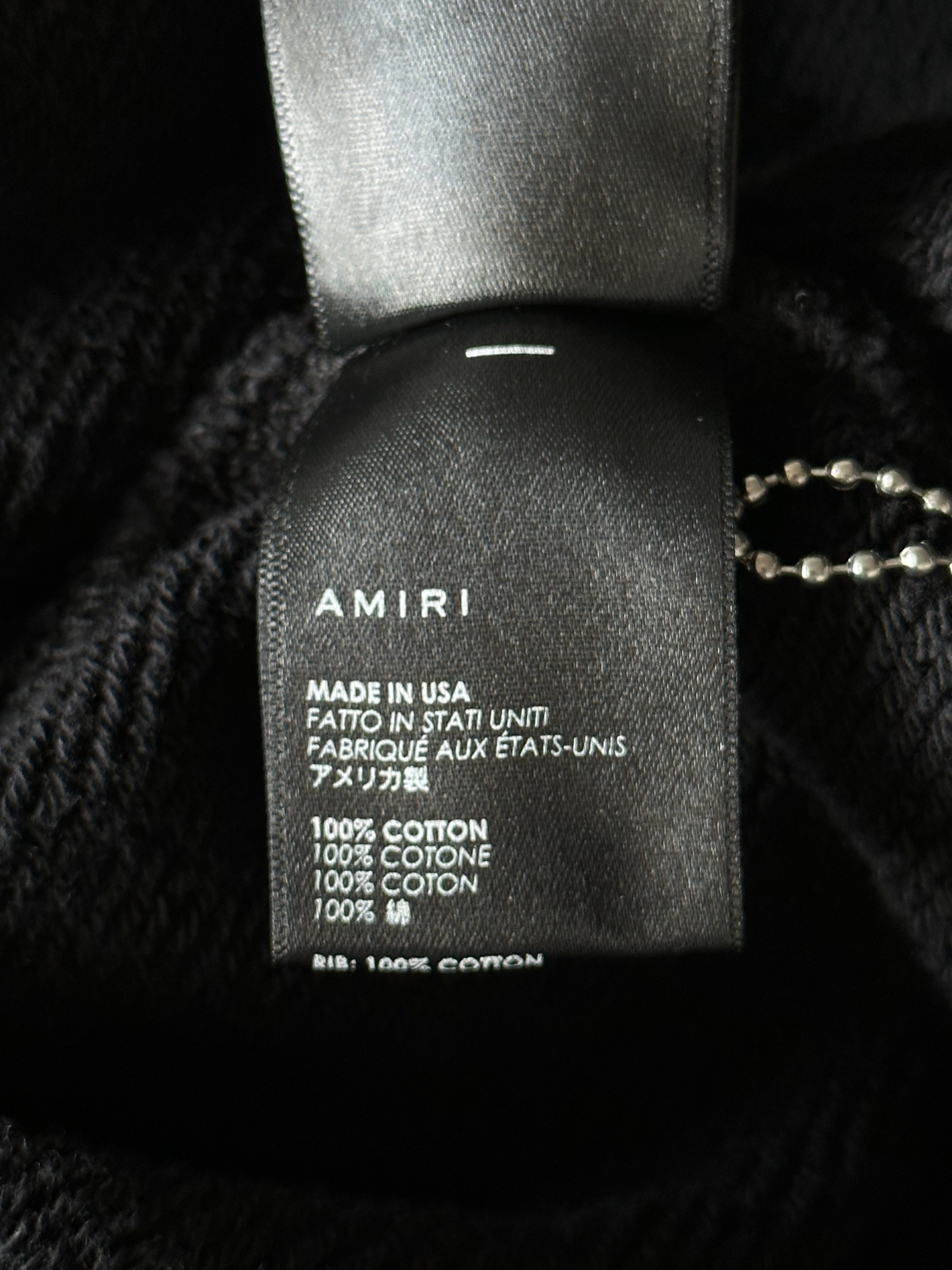 Amiri Black Rainbow Beverly Hills Hoodie - Men's Luxury Streetwear Pullover for Casual & Urban Style - Perfect for Street Fashion & Night Out