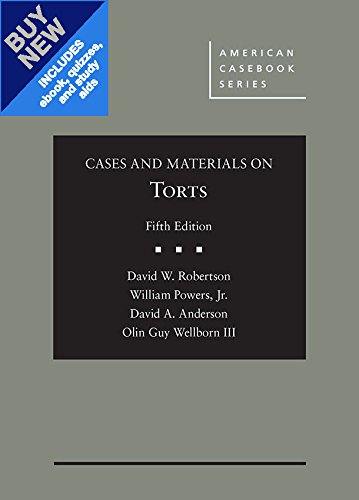 Torts Law Textbook - Cases and Materials (American Casebook Series) | Essential Study Guide for Law Students & Legal Professionals
