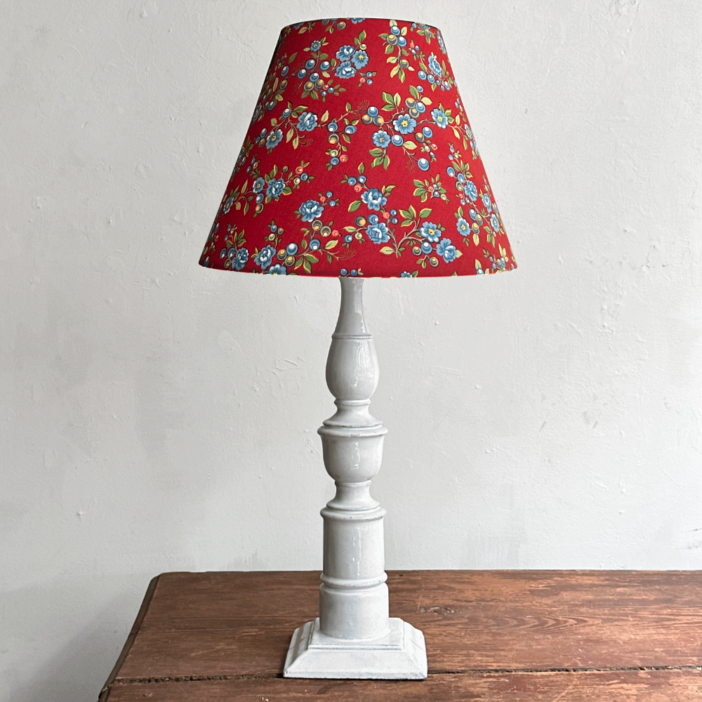 Custom Barbarian Decor Serafane Red Lampshade - Unique Handmade Lighting for Medieval, Gothic & Fantasy Home Decor