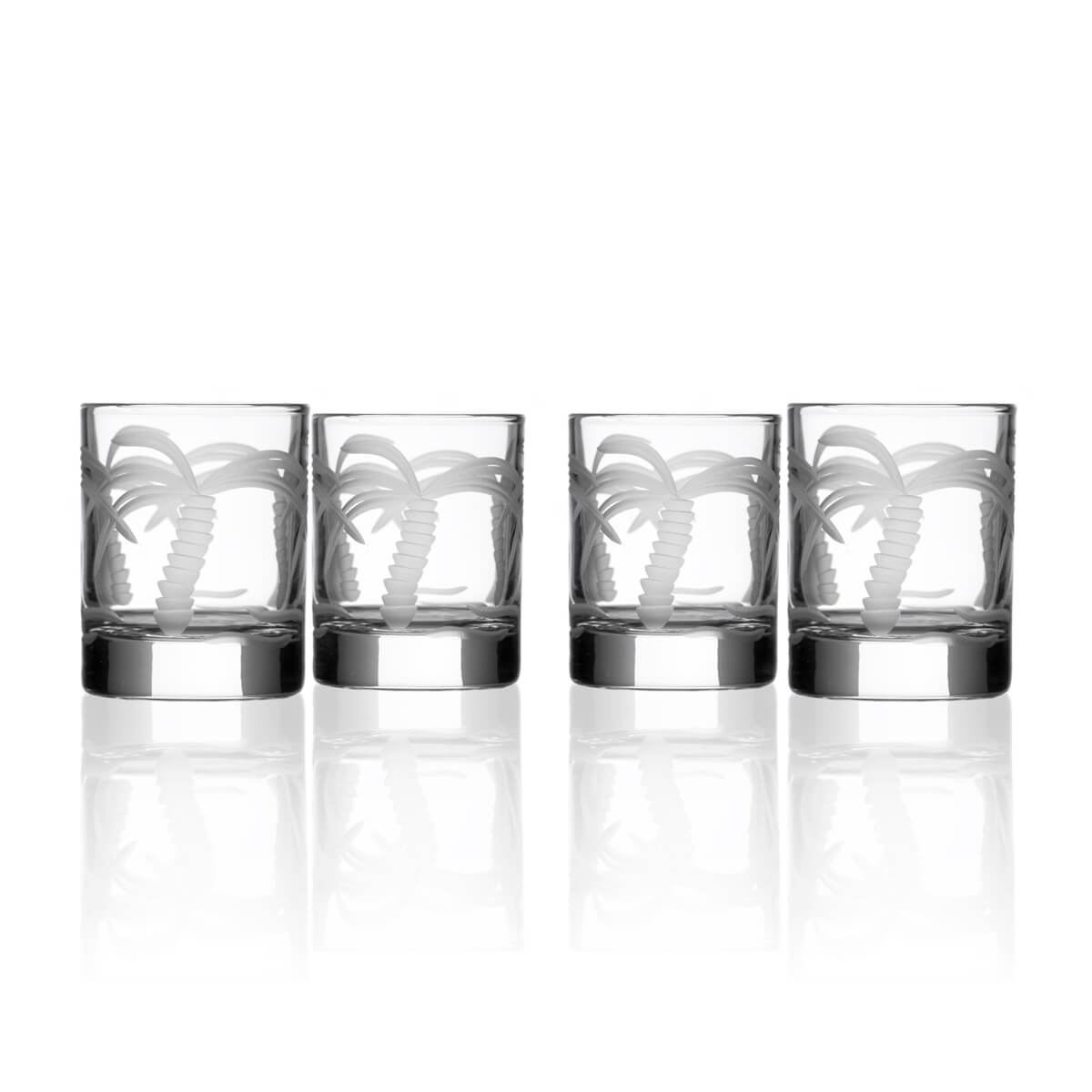 2.5 Inch Palm Tree Votive Candle Holder Set of 4 - Perfect for Beach Weddings, Tropical Parties & Coastal Home Decor