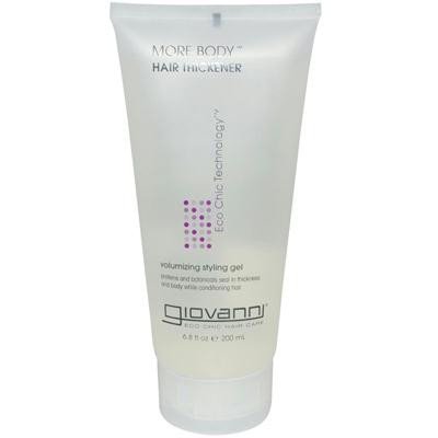 Giovanni More Body Hair Thickener Gel 6.8 oz - Volumizing Styling Gel for Thicker, Fuller Hair - Perfect for Men & Women with Fine or Thin Hair - Great for Daily Use & Special Occasions