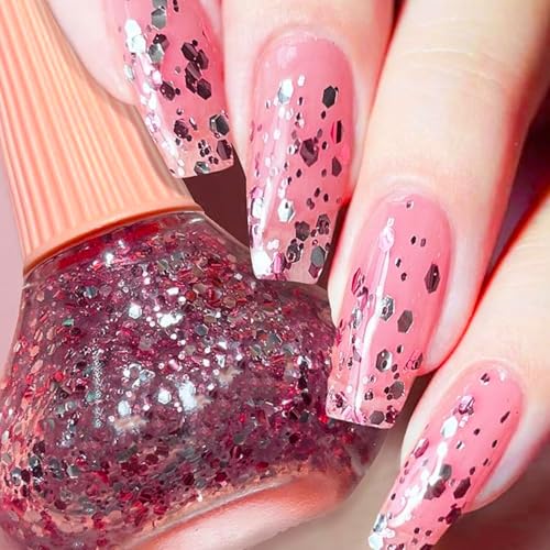 Pink large sequins