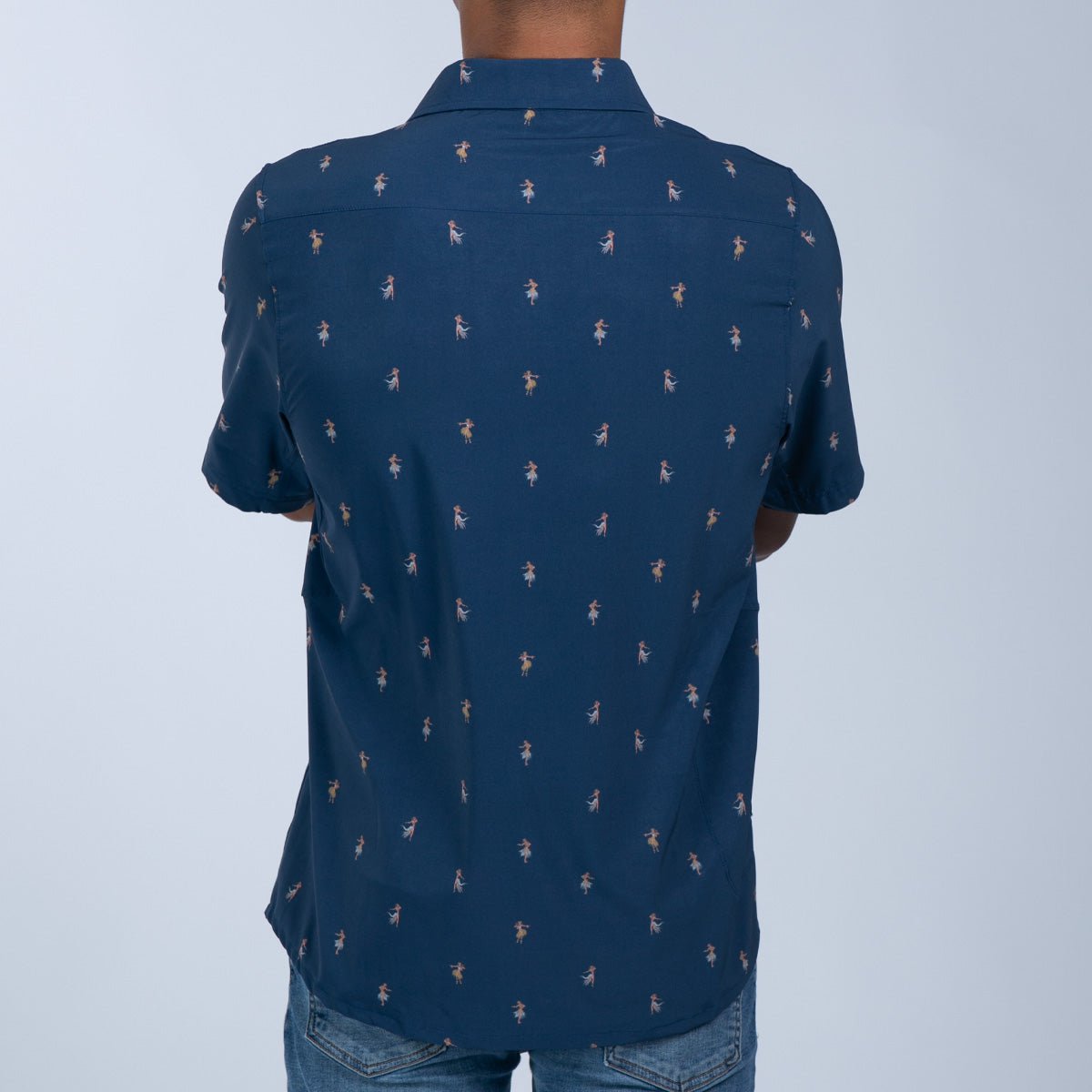 Men's Limited Edition Hawaiian Party Shirt with Hula Girl Print - Perfect for Luau, Beach Parties & Tropical Vacations