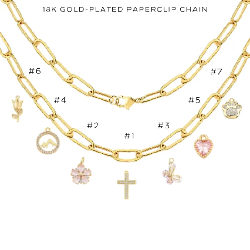 Elegant Charm Necklace with Assorted Pendants - Perfect for Gifts, Parties & Everyday Wear | $56.00