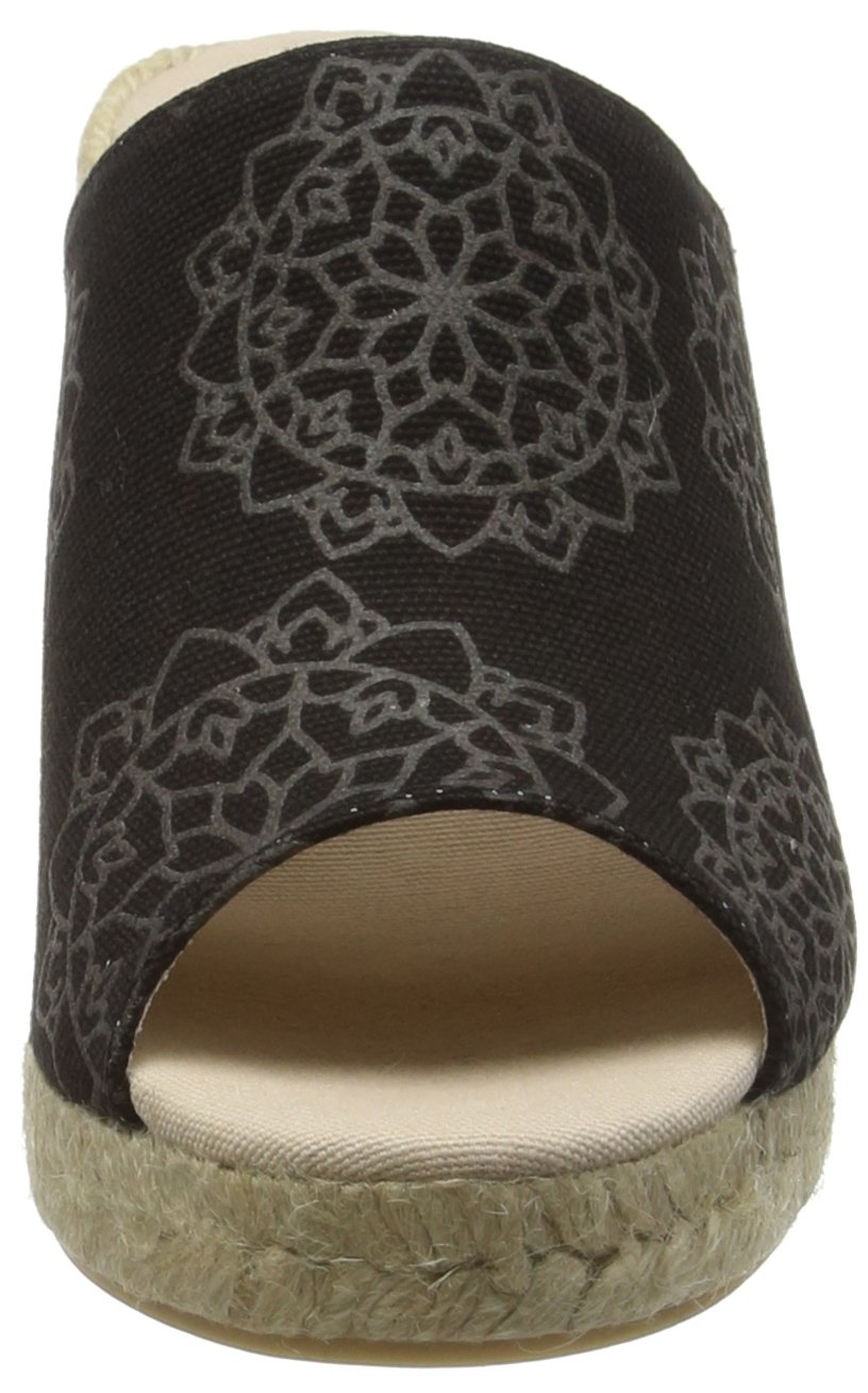 Desigual Women's Tarifa 6 Comfortable Black Sandals Size 8 | Casual Summer Beach Walking Shoes for Women | Perfect for Vacations, Outings and Daily Wear