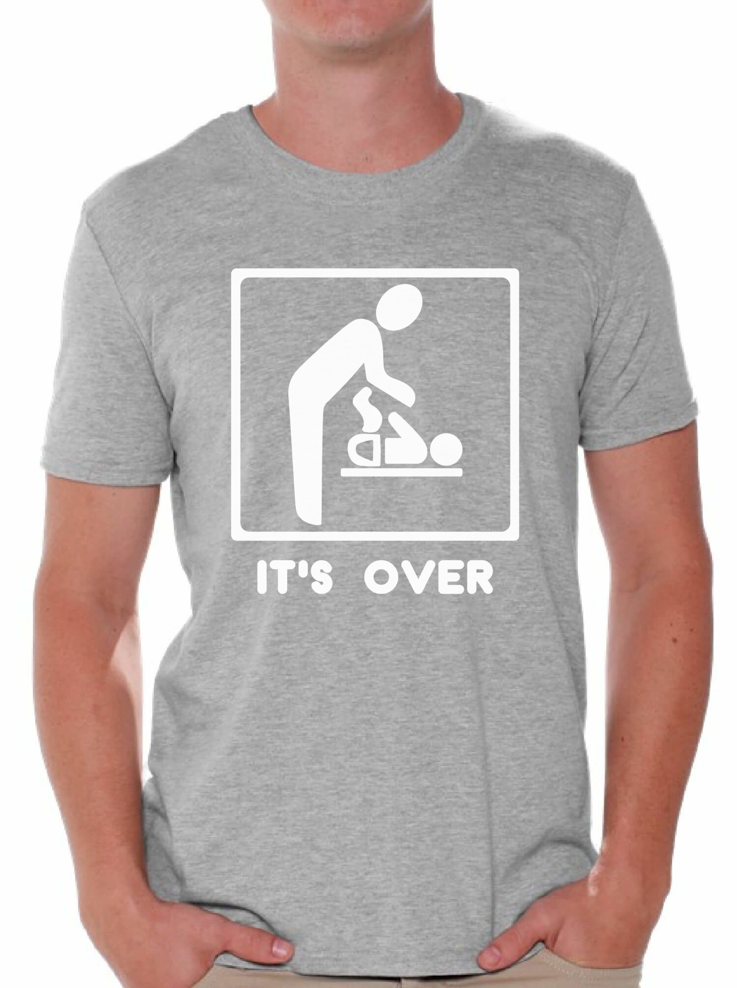 Awkwardstyles Funny It's Over T-Shirt - Cute Newborn Baby Humor Shirt with Free Bookmark - Perfect for Baby Showers, First Birthdays & Photo Shoots