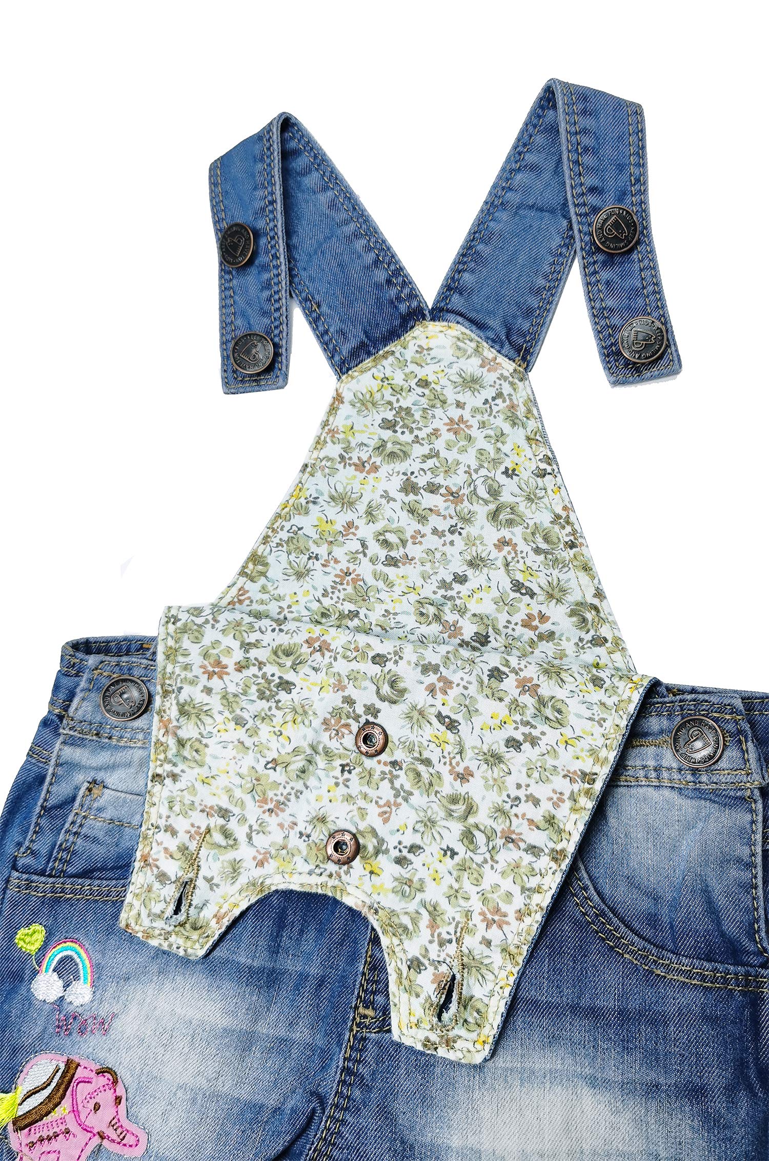 KIDSCOOL SPACE Baby & Toddler Summer Shorts - Adjustable Denim Shortall Overalls for Girls & Boys | Playtime & Outdoor Adventures