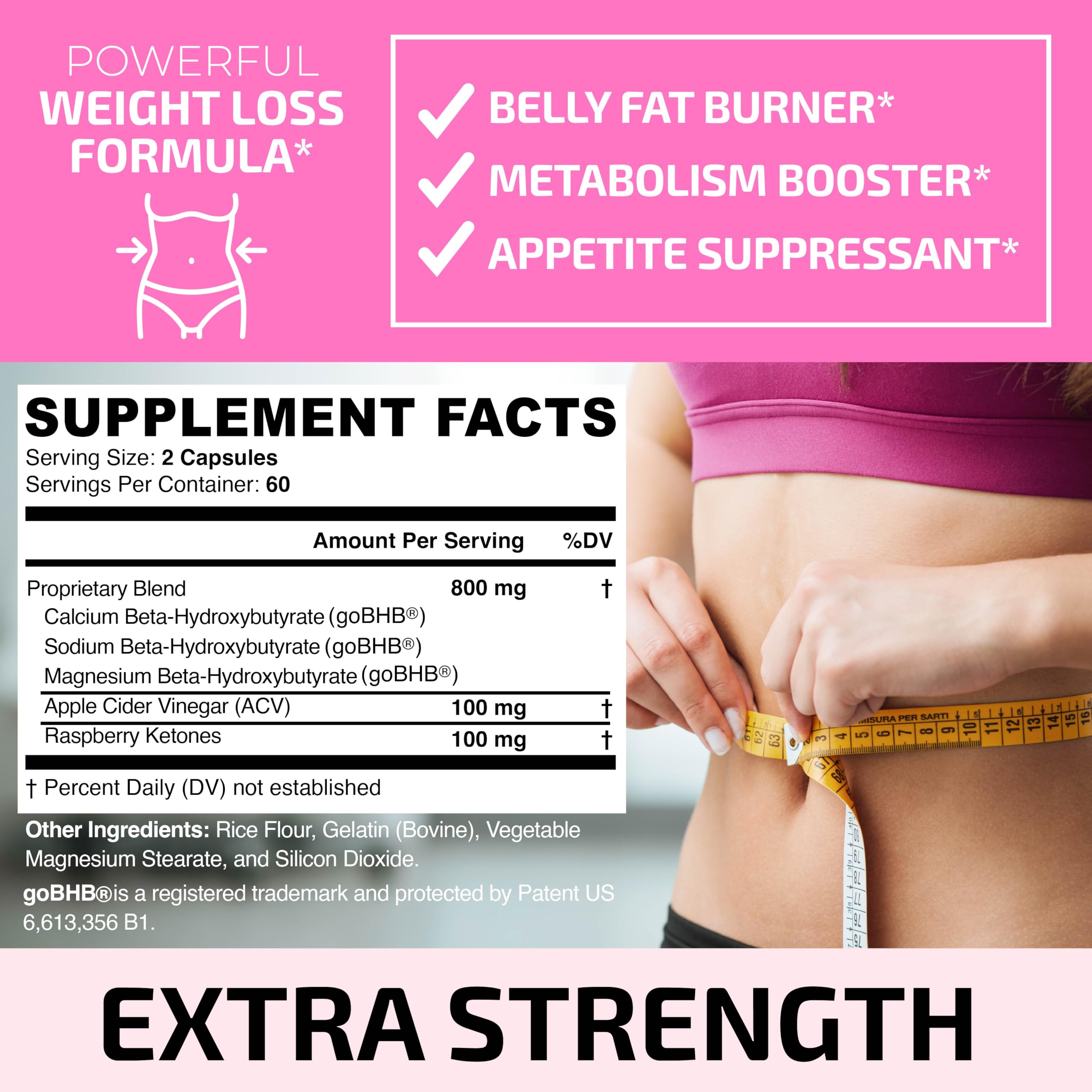 Best Fat Burners for Women - Weight Loss Pills to Reduce Belly Fat with Raspberry Ketones | Appetite Suppressant & Metabolism Booster for Bloating Relief | 120 Capsules Diet Supplement | Perfect for Workout, Gym & Daily Energy Support