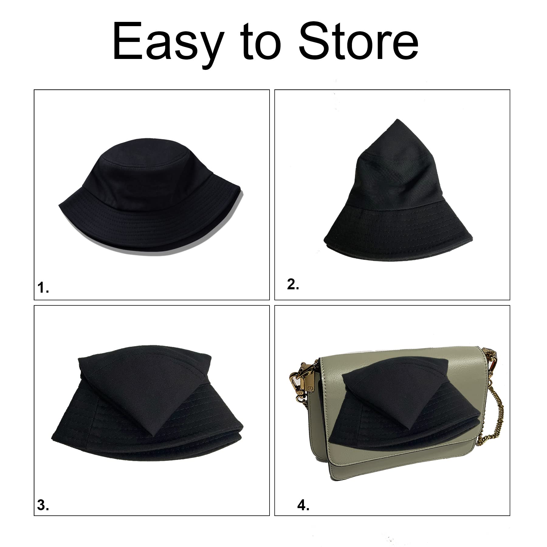 PFFY Cotton Bucket Hat for Women & Men - Breathable Summer Sun Protection Hat for Beach, Fishing, and Outdoor Activities