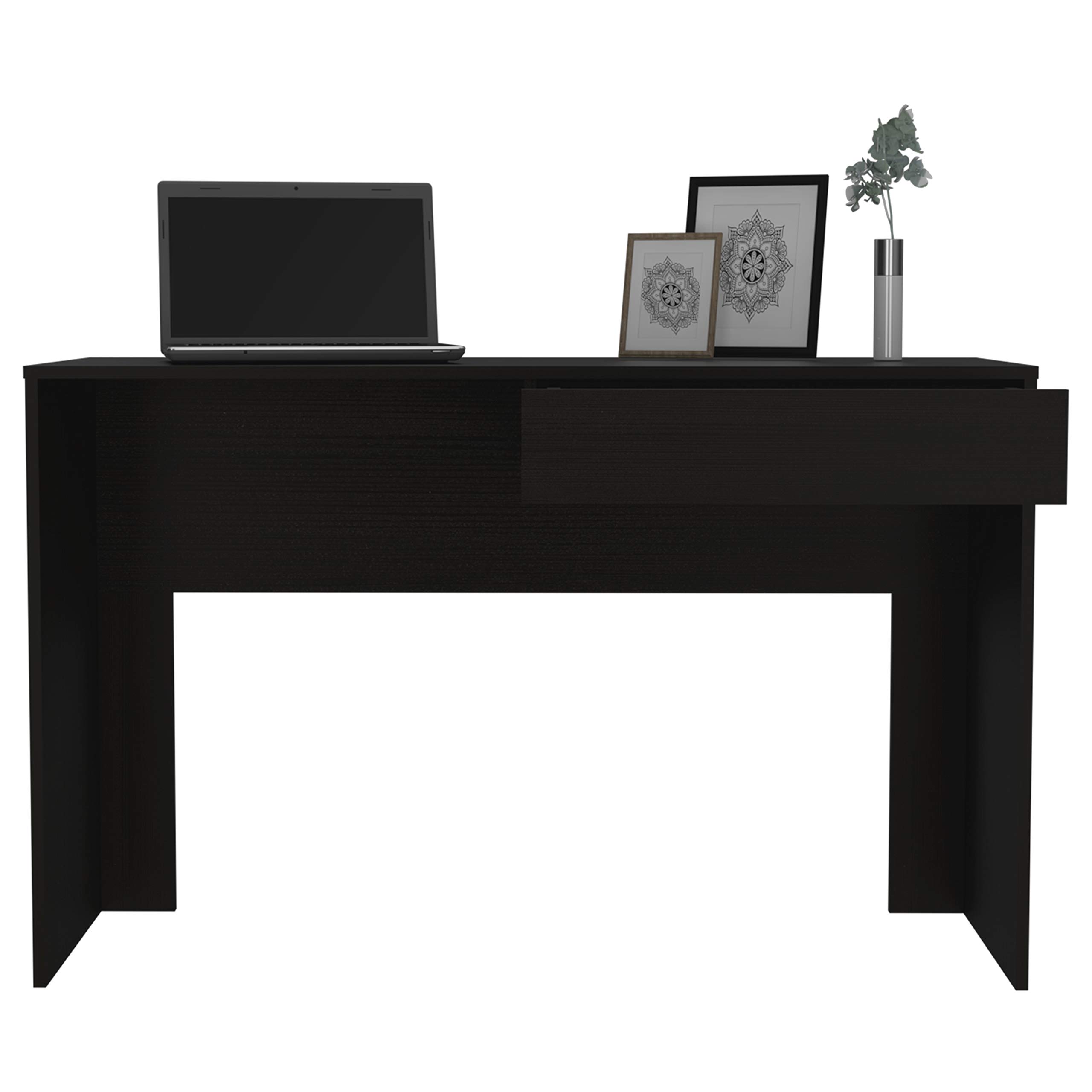 Black Tampa Writing Desk with Drawer - Home Office & Study Furniture