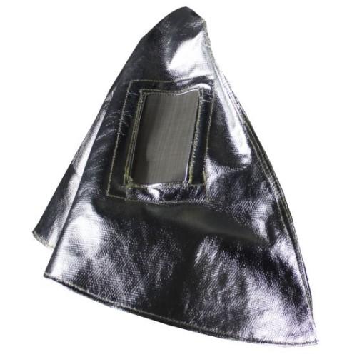 H5 Aluminized Flip Front Hood with Metalized Gold Polycarbonate Faceshield - Motorcycle Helmet Visor for Riding Safety & Sun Protection - Ideal for Bikers, Scooter Riders & Outdoor Enthusiasts