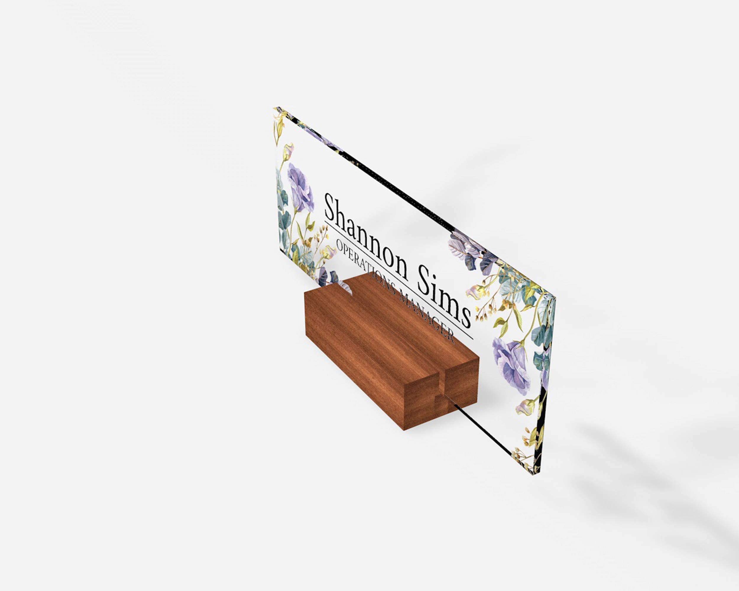 Personalized Desk Name Plate - Custom Engraved Office Name Sign for Executive, Business & School - Modern 8