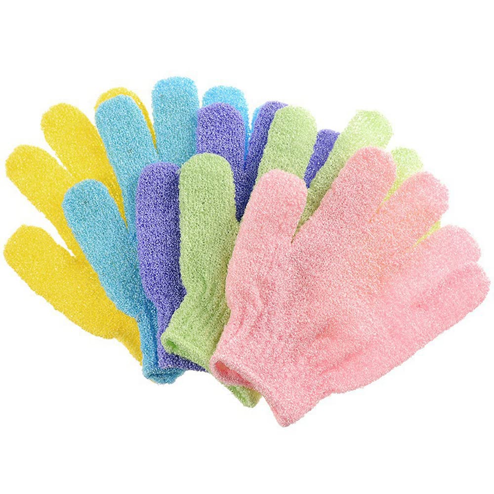 10 Pairs Exfoliating Gloves for Shower & Spa - Body Scrubber, Bath Loofah Mitts for Dead Skin Removal - Perfect for Home Spa, Dry Brushing & Gift Sets